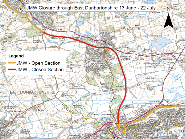 Strathkelvin Railway Closure Map